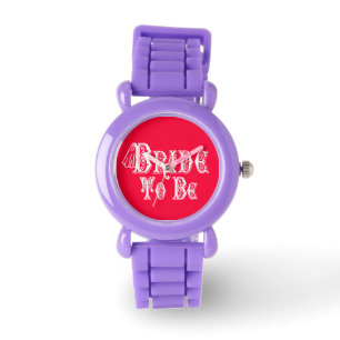 Bride To Be With Veil, Fancy White Type Watch