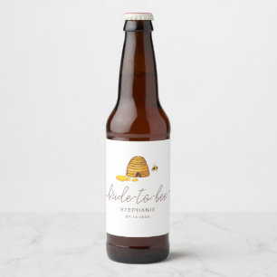 Bride to Bee Beer Label