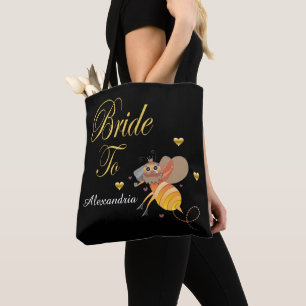 Bride To Bee Bridal Personalize Tote Bag