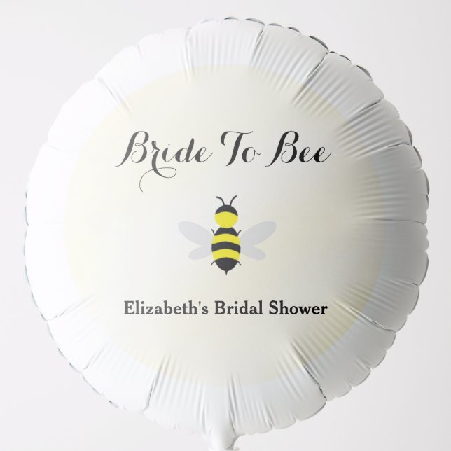 Bride To Bee Bridal Shower Balloon (Front)