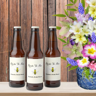 Bride To Bee Bridal Shower Beer Bottle Label