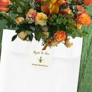 Bride To Bee Bridal Shower Classic Round Sticker