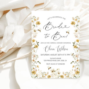 Bride to Bee Bridal Shower- Cute Bee Party Invitation