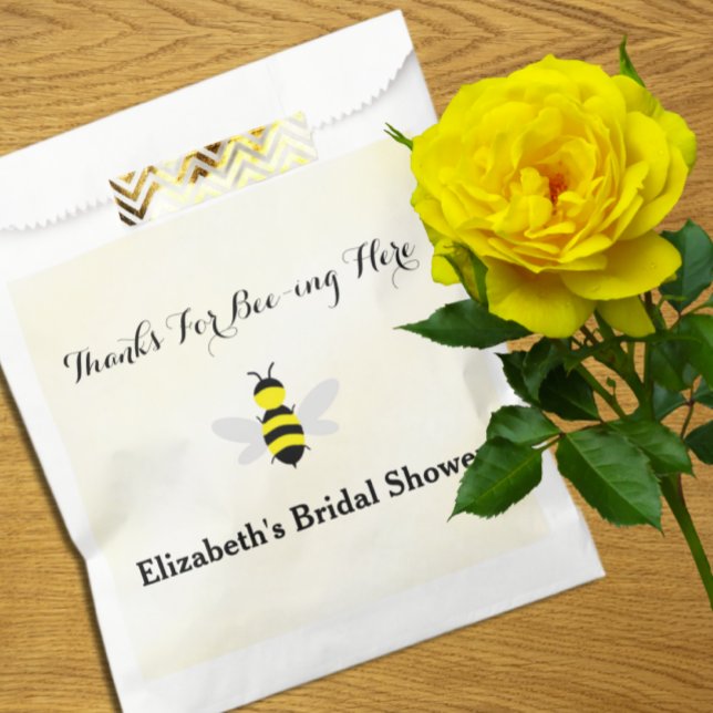 Bride To Bee Bridal Shower Favor Bag (Creator Uploaded)