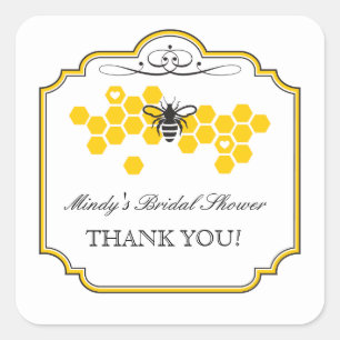 Bride to Bee Bridal Shower Favor Sticker