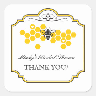 Bride to Bee Bridal Shower Favor Sticker