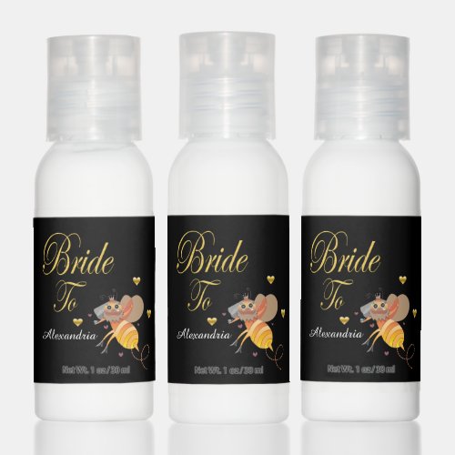 Bride To Bee Bridal Shower Favors Personalize Hand Lotion