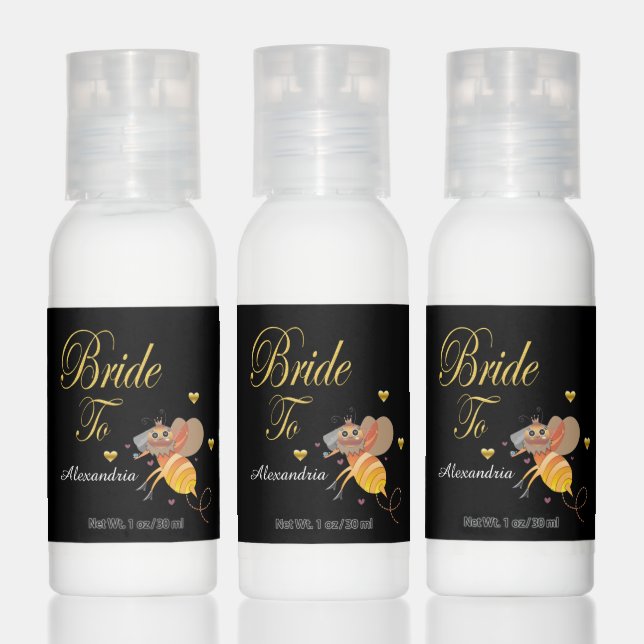 Bride To Bee Bridal Shower Favors Personalize Hand Lotion (Set)