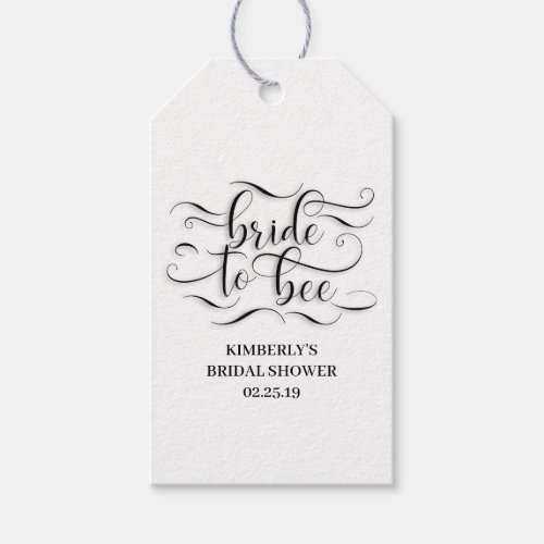 Bride To Bee Bridal Shower Gift Tags