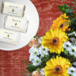 Bride To Bee Bridal Shower Hershey's Miniatures<br><div class="desc">Bride to bee! Bridal shower with yellow watercolor background</div>