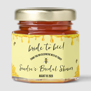 Bride to Bee! Bridal Shower Honey Jar Favors