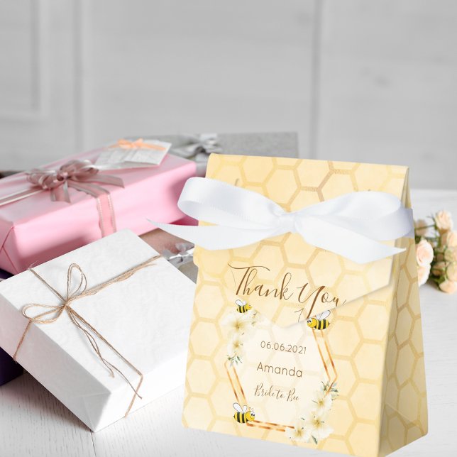Bride to Bee Bridal shower honeycomb thank you Favor Boxes (Creator Uploaded)