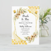 Bride to bee bridal shower invitation (Standing Front)