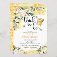 Bride to Bee Bridal Shower Invitation