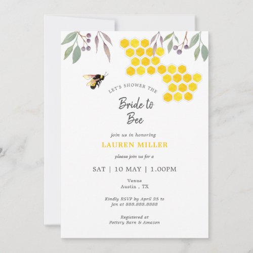 Bride to bee bridal shower  Invitation