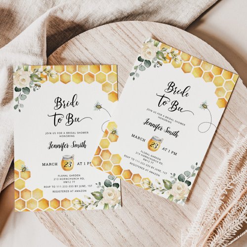 Bride to bee bridal shower invitation