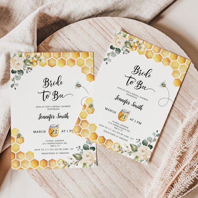 Bride to bee bridal shower invitation (Creator Uploaded)