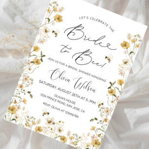 Bride to Bee! Bridal Shower- Sweet Honey Bee Bride Invitation