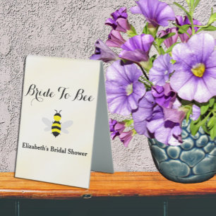 Bride To Bee Bridal Shower Table Tent