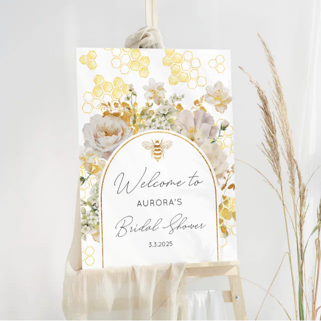 Bride to bee bridal shower foam board Zazzle