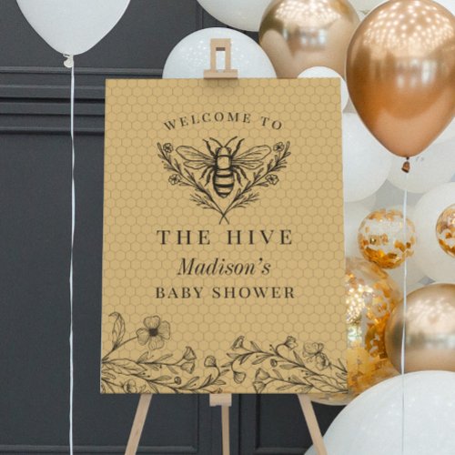 Bride to Bee Bridal Shower Welcome Sign