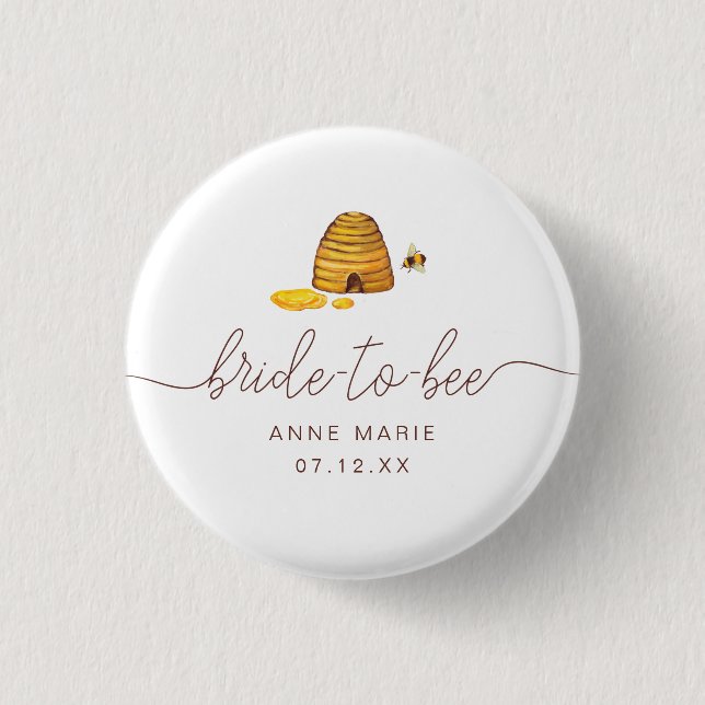 Bride to Bee Button (Front)