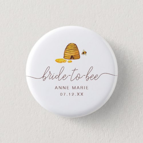 Bride to Bee Button