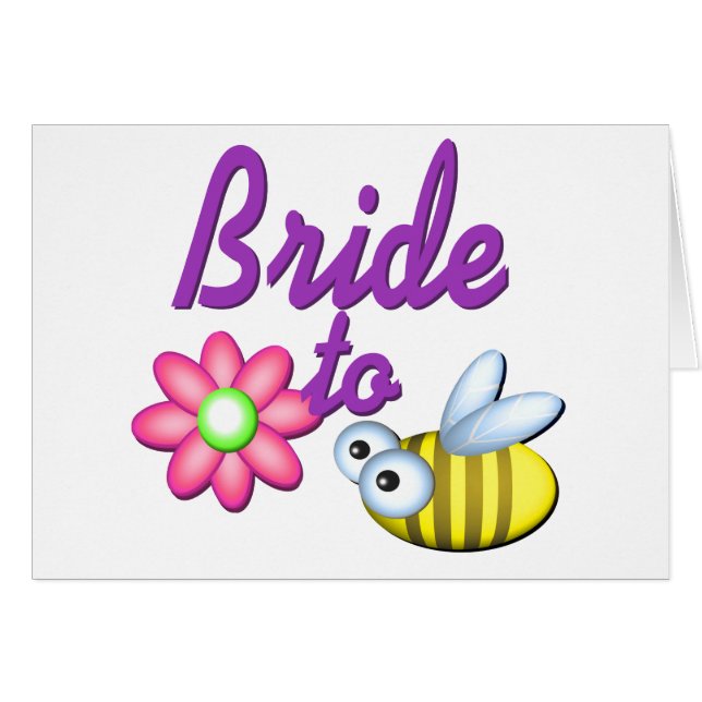 Bride to Bee Cards (Front Horizontal)