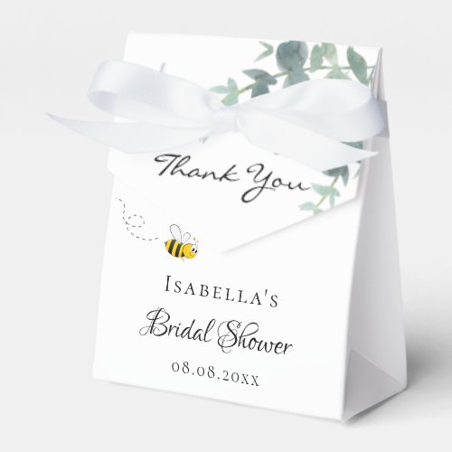 Bride to bee greenery cute thank you favor boxes