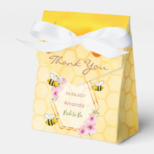 Bride to Bee honey drips bridal shower thank you Favor Boxes