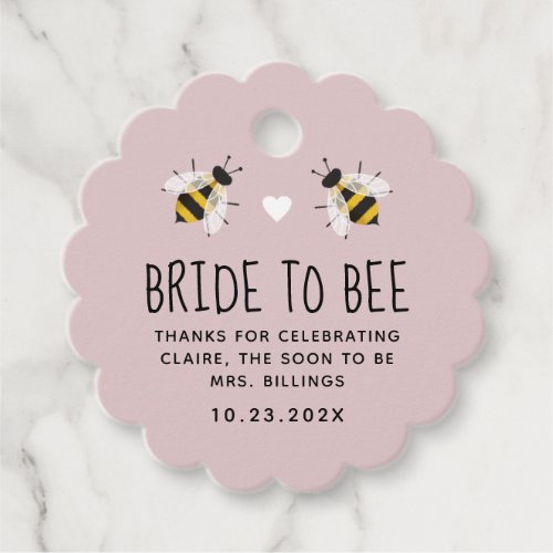 Bride to Bee Honey Shower Favor Tag
