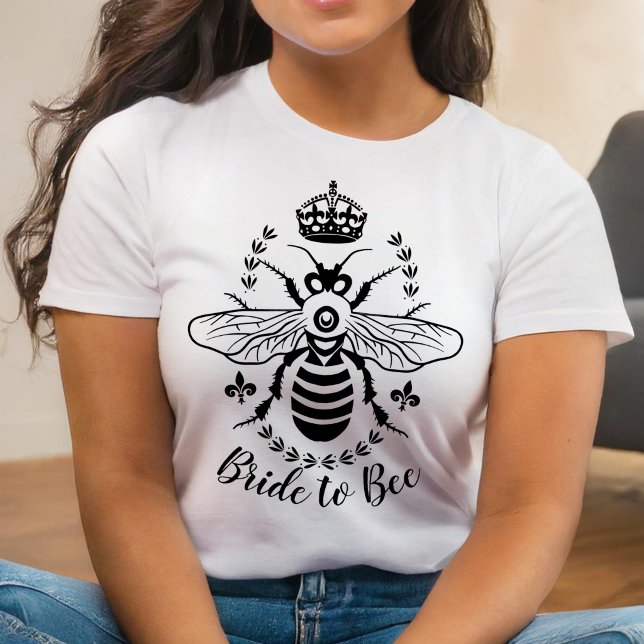 Bride to Bee Honeybee Crown Wedding | Personalized T-Shirt