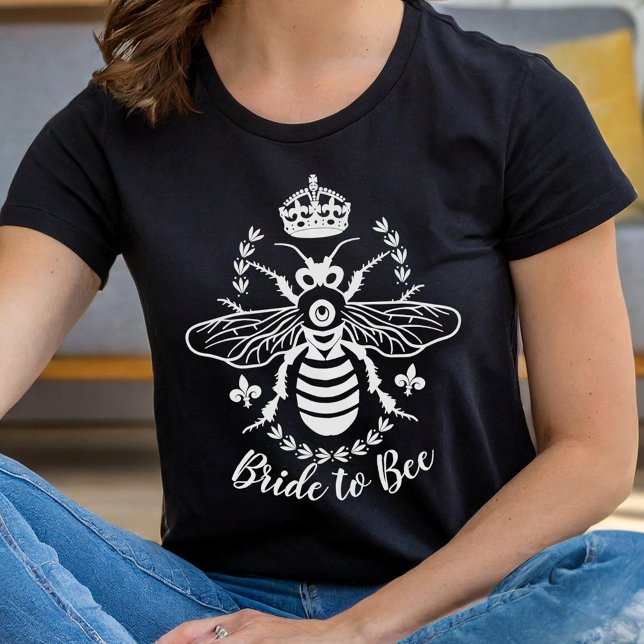 Bride to Bee Honeybee Crown Wedding | Personalized T-Shirt (Creator Uploaded)