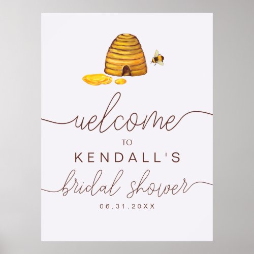 Bride to Bee Welcome Sign