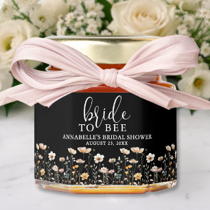 Bride To Bee Wildflower Bridal Shower Honey Jar Favors