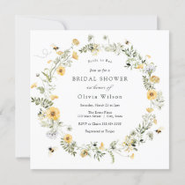 Bride to Bee Wildflower Bridal Shower Invitation