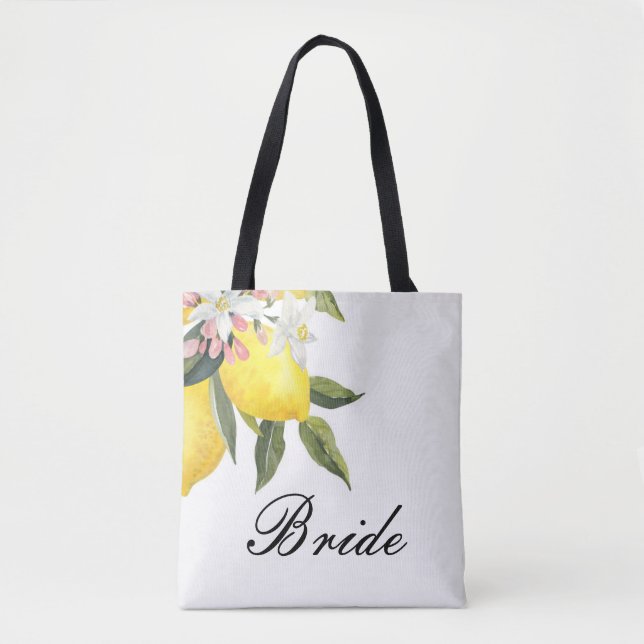 BRIDE TOTE BACK WITH LEMONS (Front)