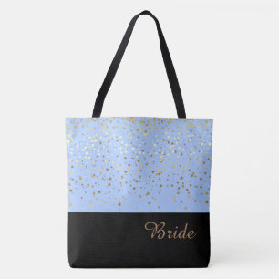 Bride Tote Bag Petite Golden Stars