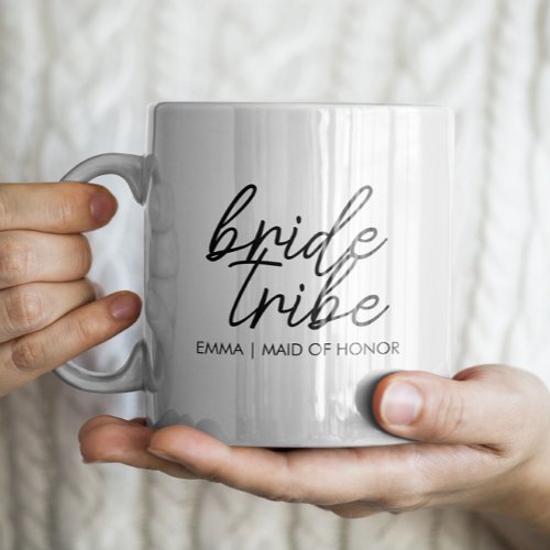 Bride Tribe  Bachelorette Bridesmaid Modern Coffee Mug