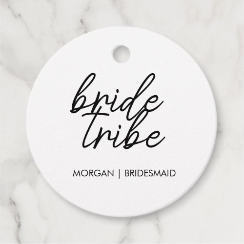 Bride Tribe  Bachelorette Bridesmaid Modern Favor Tags