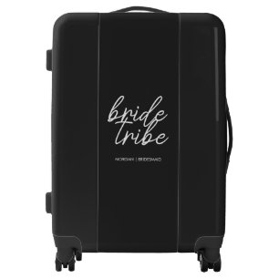 Bride Tribe Bachelorette Bridesmaid Modern Luggage