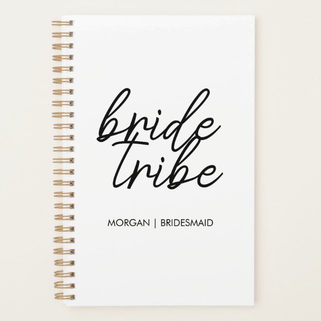 Bride Tribe | Bachelorette Bridesmaid Modern Planner (Front)
