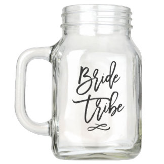 Bride Tribe Bachelorette Mason Jar