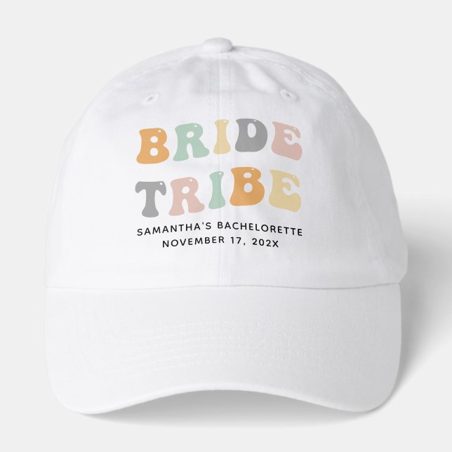 Bride Tribe Bachelorette Party 90s Classic Custom Hat (Front)