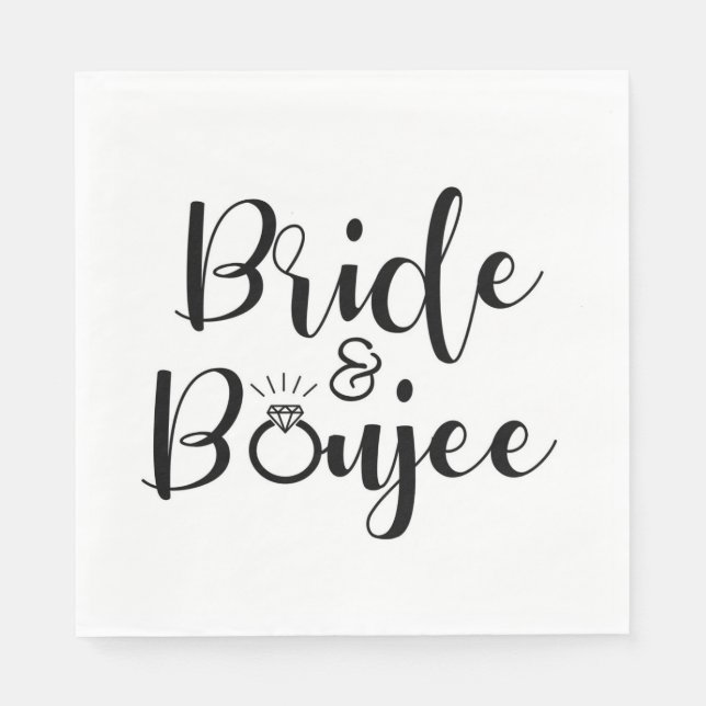 Bride tribe bachelorette party fun  napkins (Front)