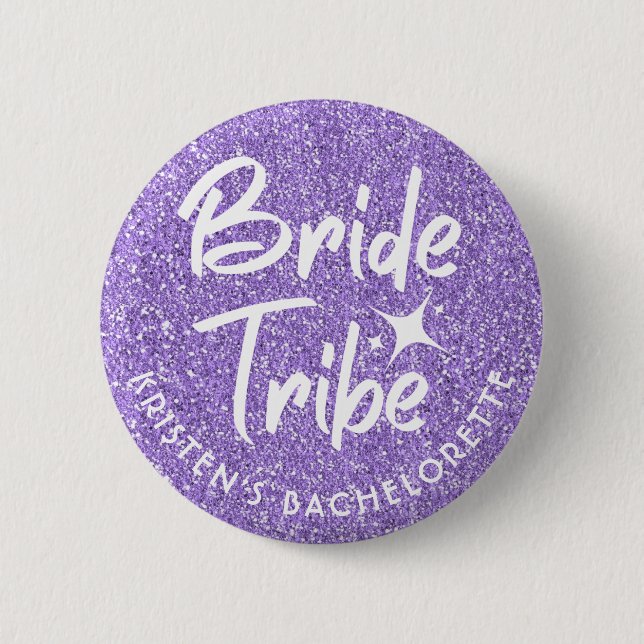 Bride Tribe Bachelorette Pin Violet (Front)