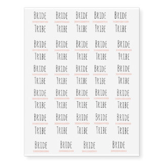 Bride Tribe Bachelorette Tattoos