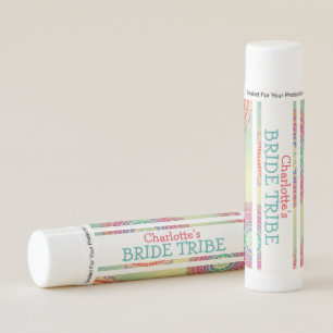 Bride Tribe Bachelorette Themed Personalized Lip Balm