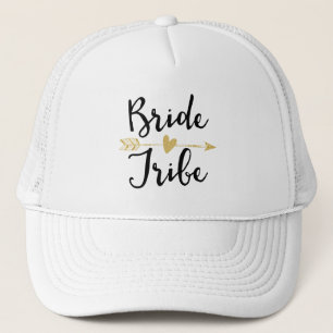 Bride Tribe  Black & Golden Trucker Hat