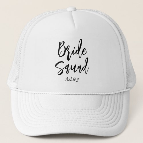 Bride Tribe Black White Bridesmaid  Trucker Hat